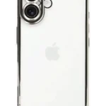 Uray store Apple iPhone 16 Kılıf Razer Lensli Silikon - Gümüş
