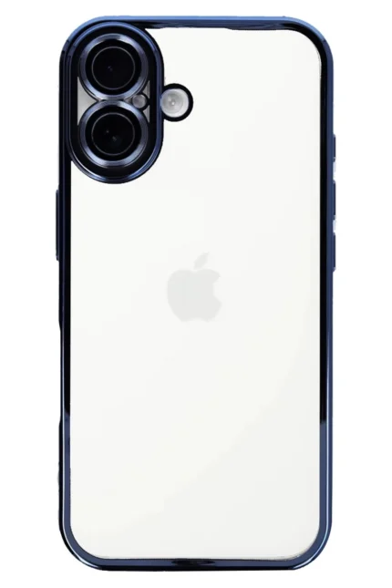 Uray store Apple iPhone 16 Kılıf Razer Lensli Silikon - Açık Mavi