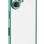 Uray store Apple iPhone 16 Kılıf Razer Lensli Silikon - Turkuaz