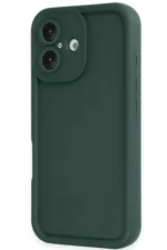 Uray store Apple iPhone 16 Kılıf Viera Silikon - Koyu Yeşil