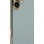 Uray store Apple iPhone 16 Kılıf Volet Silikon - Açık Yeşil