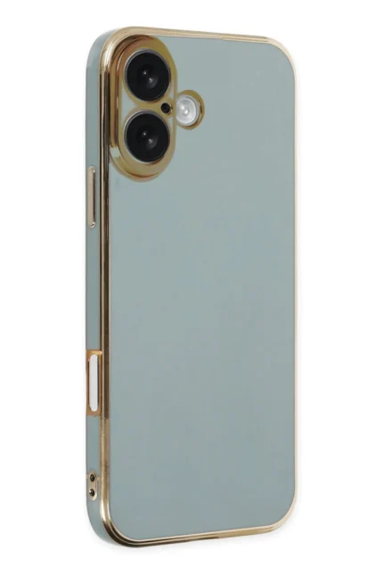 Uray store Apple iPhone 16 Kılıf Volet Silikon - Açık Yeşil