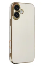 Uray store Apple iPhone 16 Kılıf Volet Silikon - Beyaz