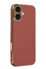 Uray store Apple iPhone 16 Kılıf Volet Silikon - Kırmızı