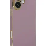 Uray store Apple iPhone 16 Kılıf Volet Silikon - Mor