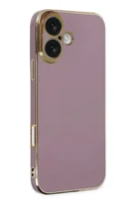 Uray store Apple iPhone 16 Kılıf Volet Silikon - Mor