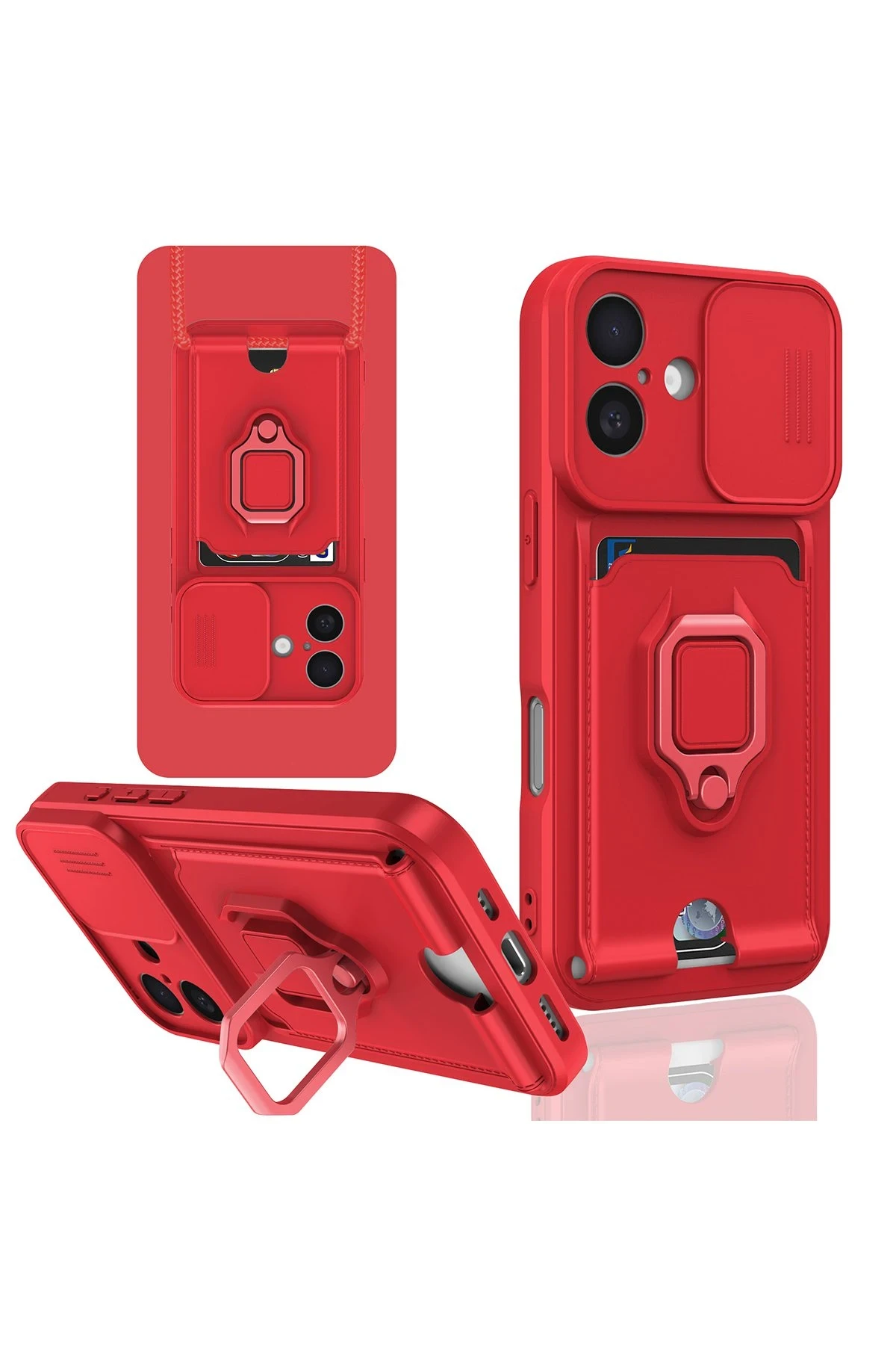 newface-iphone-16-kilif-zuma-kartvizitli-yuzuklu-silikon-kirmizi-default Uray store Apple iPhone 16 Kılıf Zuma Kartvizitli Yüzüklü Silikon - Kırmızı - Görsel 1