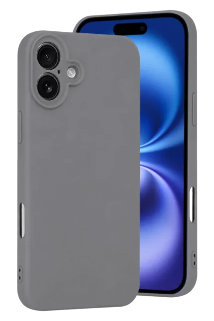 Uray store Apple iPhone 16 Plus Kılıf First Silikon - Gri
