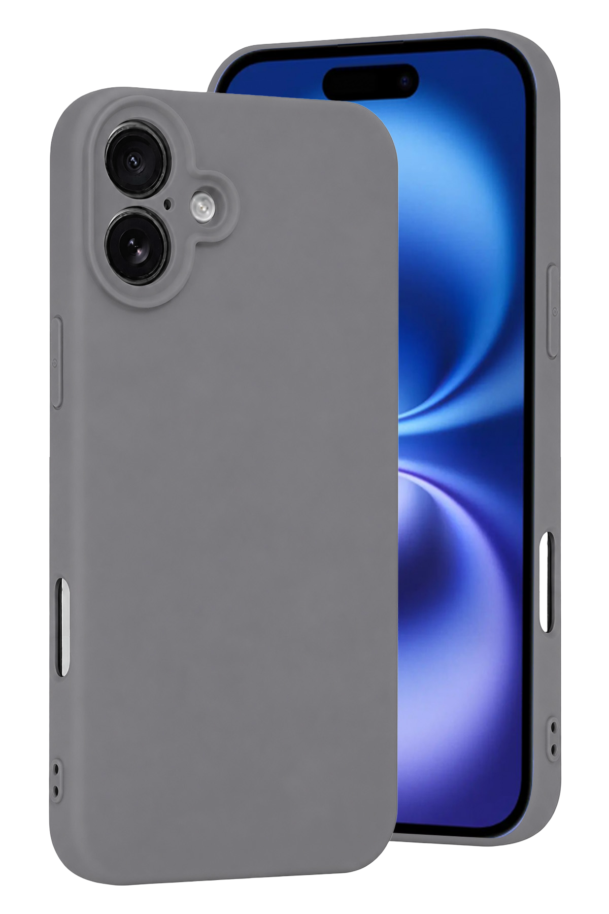 newface-iphone-16-plus-kilif-first-silikon-gri-default Uray store Apple iPhone 16 Plus Kılıf First Silikon - Gri - Görsel 1