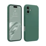 Uray store Apple iPhone 16 Plus Kılıf First Silikon - Koyu Yeşil