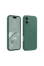 Uray store Apple iPhone 16 Plus Kılıf First Silikon - Koyu Yeşil