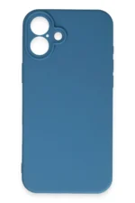 Uray store Apple iPhone 16 Plus Kılıf First Silikon - Mavi - Görsel 3