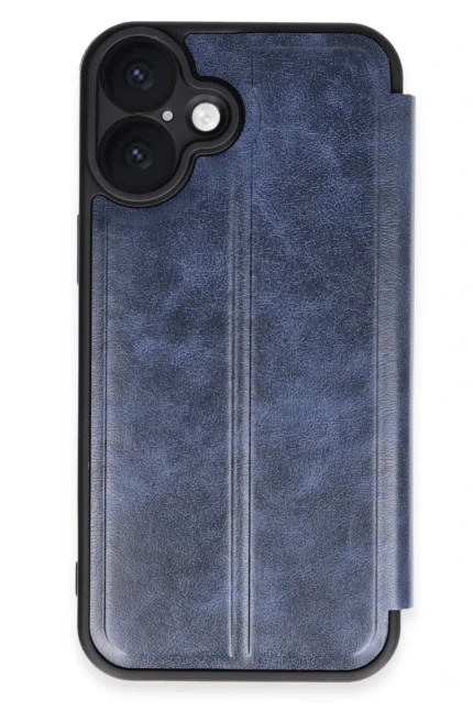 Uray store Apple iPhone 16 Plus Kılıf Flip Cover - Lacivert