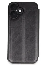 Uray store Apple iPhone 16 Plus Kılıf Flip Cover - Siyah
