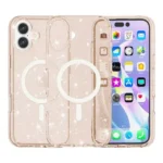 Uray store Apple iPhone 16 Plus Kılıf Star Magsafe Kapak - Turuncu