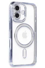 Uray store Apple iPhone 16 Plus Kılıf Joke Simli Magneticsafe Kılıf - Mavi - Görsel 2
