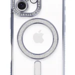 Uray store Apple iPhone 16 Plus Kılıf Joke Simli Magneticsafe Kılıf - Mavi