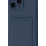 Uray store Apple iPhone 16 Plus Kılıf Kelvin Kartvizitli Silikon - Lacivert