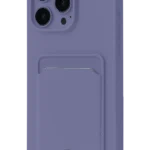 Uray store Apple iPhone 16 Plus Kılıf Kelvin Kartvizitli Silikon - Lila