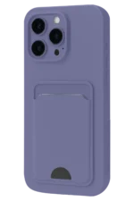 Uray store Apple iPhone 16 Plus Kılıf Kelvin Kartvizitli Silikon - Lila