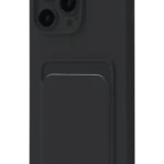Uray store Apple iPhone 16 Plus Kılıf Kelvin Kartvizitli Silikon - Siyah