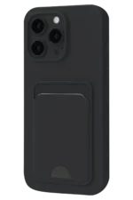 Uray store Apple iPhone 16 Plus Kılıf Kelvin Kartvizitli Silikon - Siyah