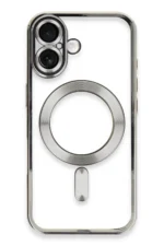 Uray store Apple iPhone 16 Plus Kılıf Kross Magneticsafe Kapak - Gümüş