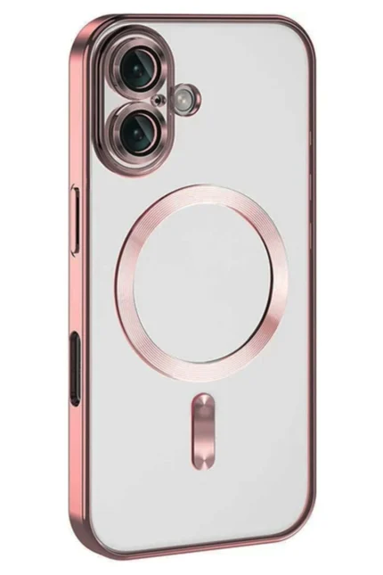 Uray store Apple iPhone 16 Plus Kılıf Kross Magneticsafe Kapak - Pembe
