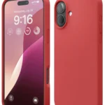 Uray store Apple iPhone 16 Plus Kılıf Nano içi Kadife Silikon - Kırmızı