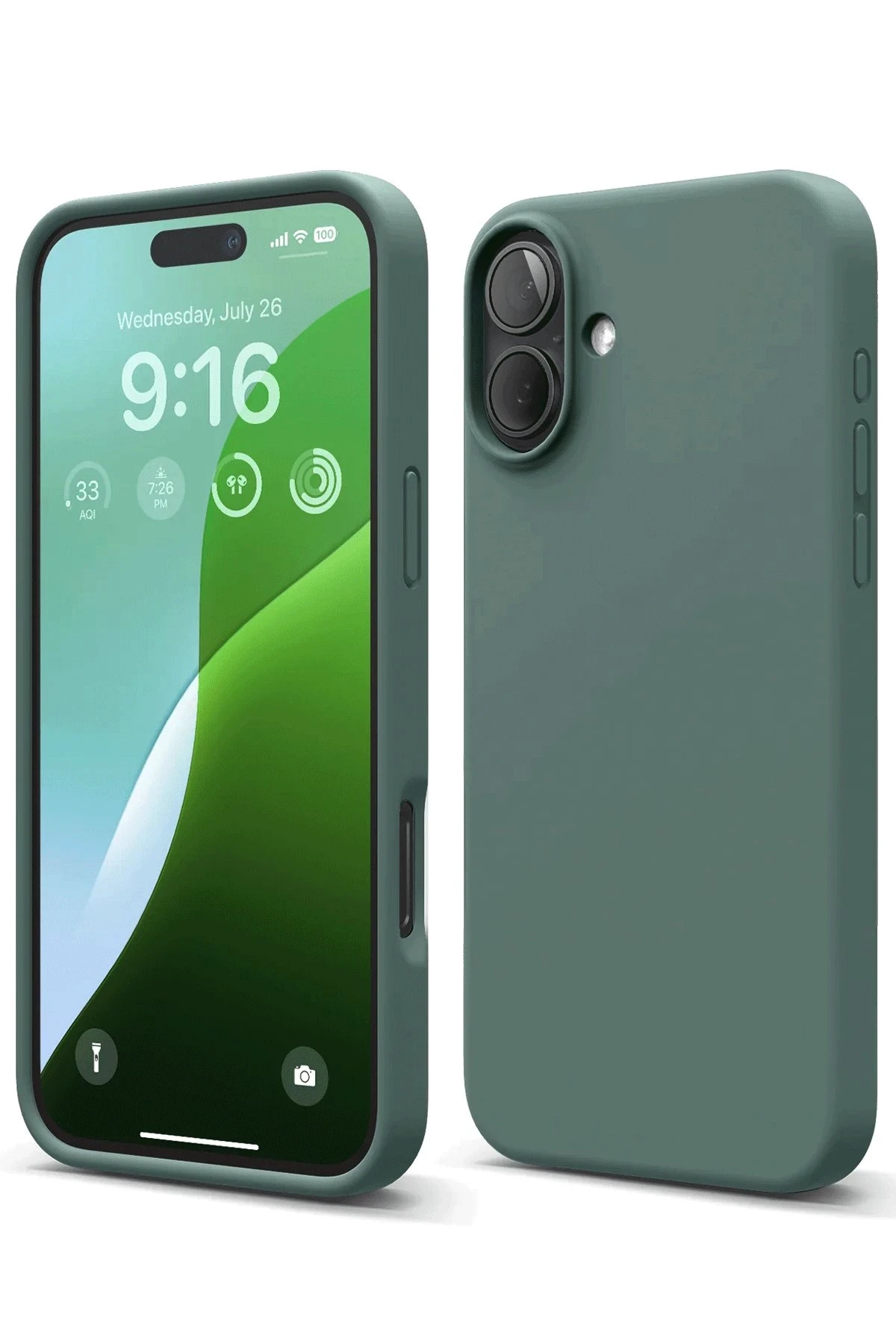 newface-iphone-16-plus-kilif-nano-ici-kadife-silikon-koyu-yesil-default Uray store Apple iPhone 16 Plus Kılıf Nano içi Kadife Silikon - Koyu Yeşil - Görsel 1