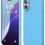 Uray store Apple iPhone 16 Plus Kılıf Nano içi Kadife Silikon - Mavi