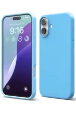 Uray store Apple iPhone 16 Plus Kılıf Nano içi Kadife Silikon - Mavi
