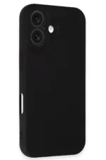 Uray store Apple iPhone 16 Plus Kılıf Nano içi Kadife Silikon - Siyah - Görsel 2