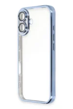 Uray store Apple iPhone 16 Plus Kılıf Razer Lensli Silikon - Açık Mavi - Görsel 2