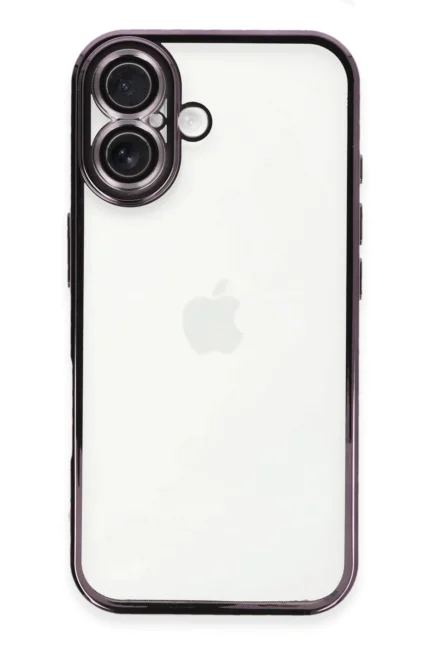 Uray store Apple iPhone 16 Plus Kılıf Razer Lensli Silikon - Mor