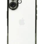 Uray store Apple iPhone 16 Plus Kılıf Razer Lensli Silikon - Yeşil