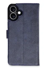 Uray store Apple iPhone 16 Plus Kılıf Trend S Plus Kapaklı Kılıf - Lacivert