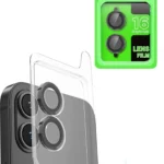 Uray store Apple iPhone 16 Plus Raze Metal Kamera Lens - Siyah