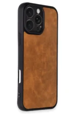 Uray store Apple iPhone 16 Pro Kılıf Aras Deri Kapak - Taba - Görsel 2