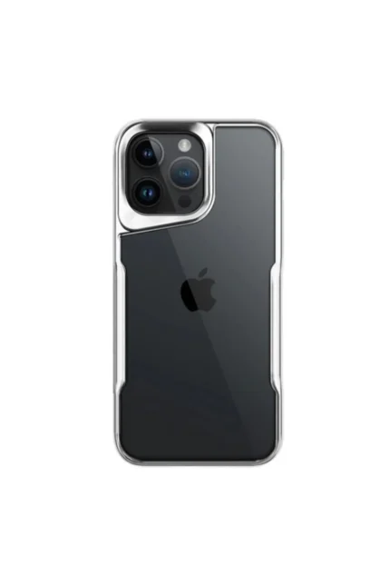 Uray store Apple iPhone 16 Pro Kılıf Boyi Silikon Kapak - Gümüş