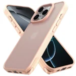Uray store Apple iPhone 16 Pro Kılıf Elegant Kapak - Pudra