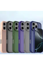Uray store Apple iPhone 16 Pro Kılıf Elegant Kapak - Siyah - Görsel 5