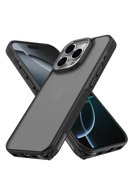 Uray store Apple iPhone 16 Pro Kılıf Elegant Kapak - Siyah