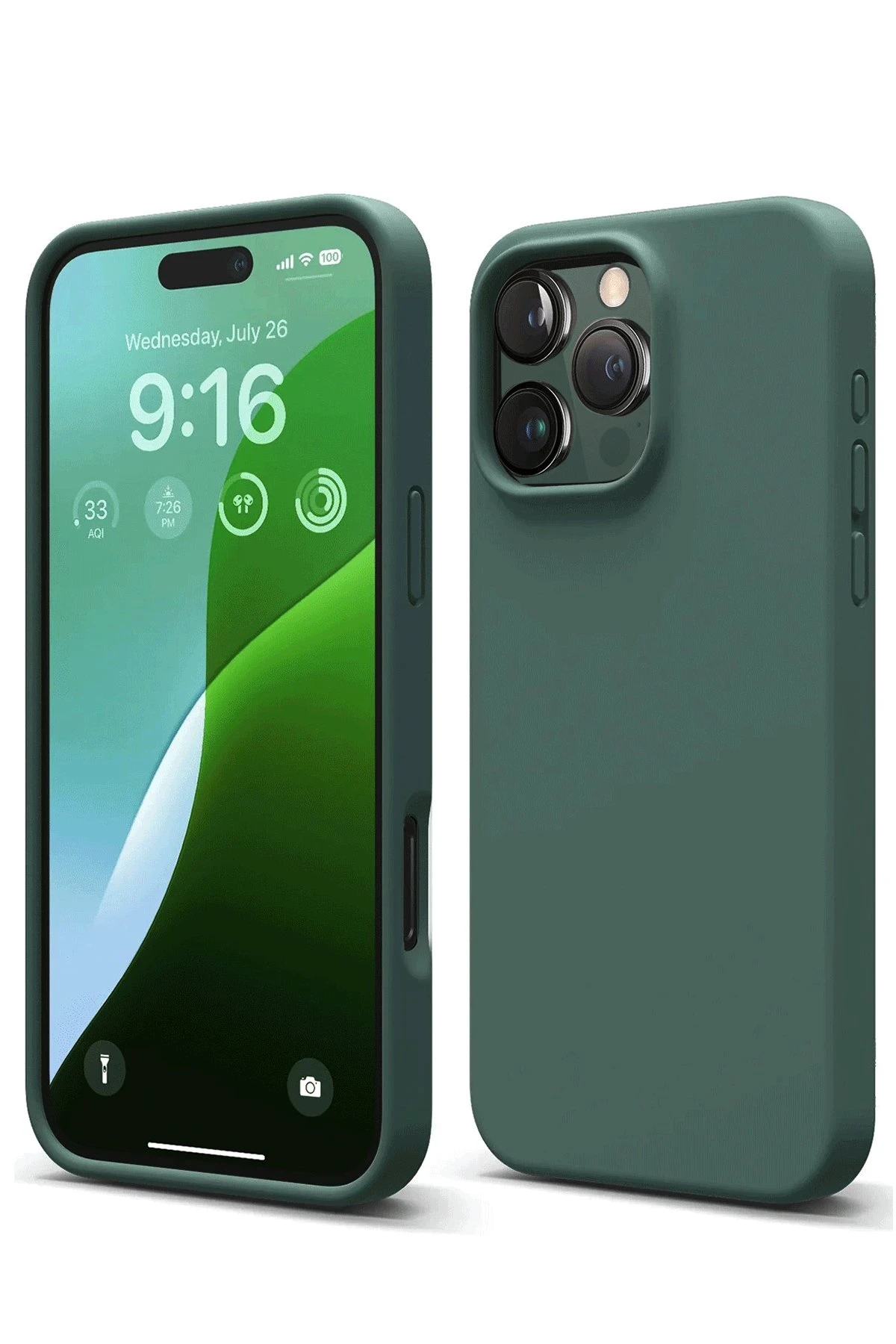 newface-iphone-16-pro-kilif-first-silikon-koyu-yesil-default Uray store Apple iPhone 16 Pro Kılıf First Silikon - Koyu Yeşil - Görsel 1