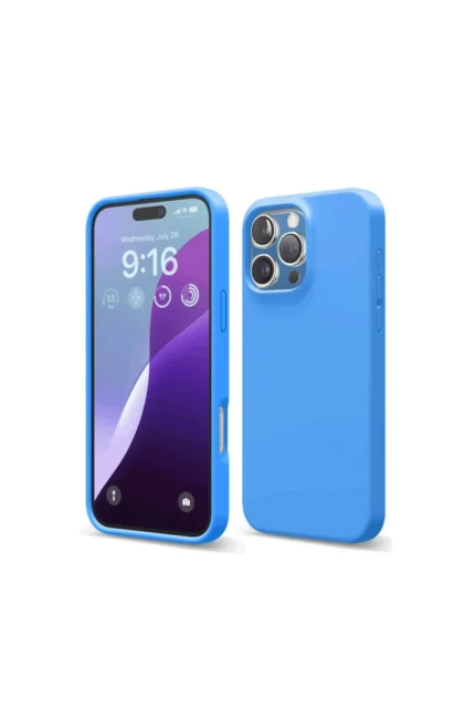 Uray store Apple iPhone 16 Pro Kılıf First Silikon - Mavi