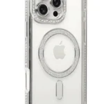 Uray store Apple iPhone 16 Pro Kılıf Joke Simli Magneticsafe Kılıf - Gümüş