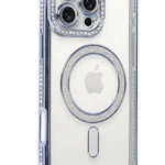Uray store Apple iPhone 16 Pro Kılıf Joke Simli Magneticsafe Kılıf - Mavi