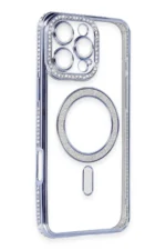 Uray store Apple iPhone 16 Pro Kılıf Joke Simli Magneticsafe Kılıf - Mavi - Görsel 3