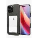 Uray store Apple iPhone 16 Pro Kılıf Kart Şeffaf Silikon - Şeffaf