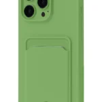 Uray store Apple iPhone 16 Pro Kılıf Kelvin Kartvizitli Silikon - Açık Yeşil